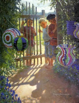 Impresionismo Painting - Visitantes Nikolay Bogdanov Belsky niños niño impresionismo